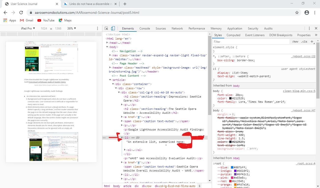 image of code illustrating failures in discernible listing